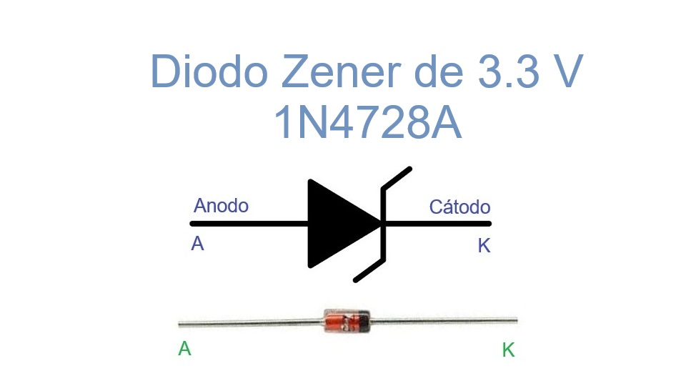 1N4728A - Diodo Zener de 3.3 V
