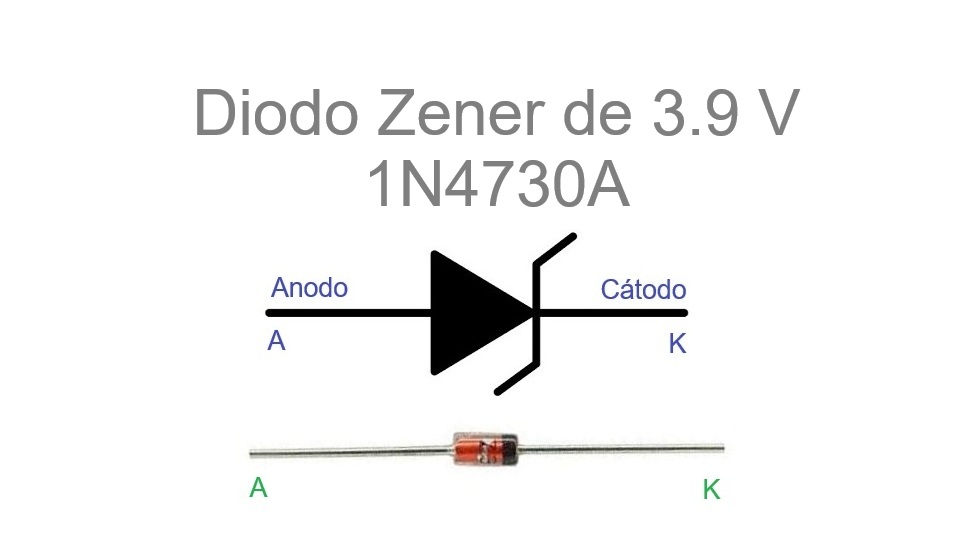 1N4730A - Diodo Zener de 3.9 V