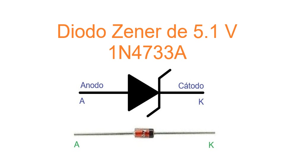 1N4733A - Diodo Zener de 5.1 V