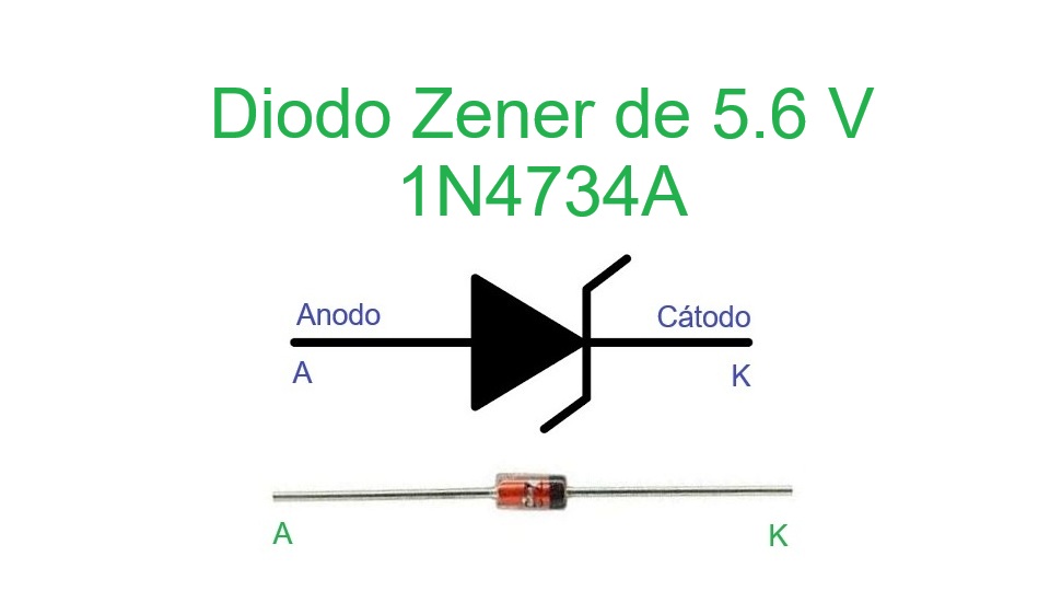1N4734A - Diodo Zener de 5.6 V