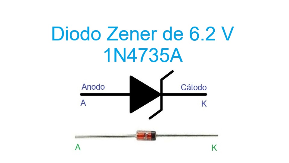 1N4735A - Diodo Zener de 6.2 V