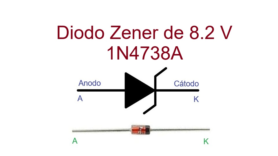1N4738A - Diodo Zener de 8.2 V