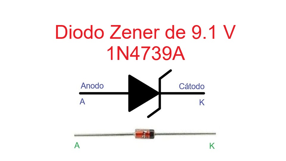 1N4739A - Diodo Zener de 9.1 V