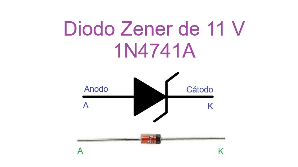 1N4741A - Diodo Zener de 11 V