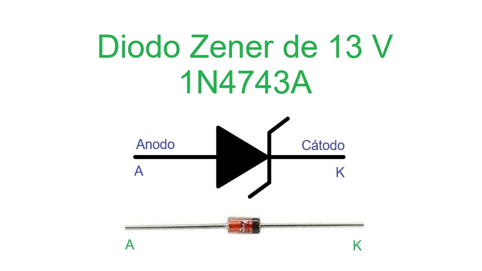 1N4743A - Diodo Zener de 13 V