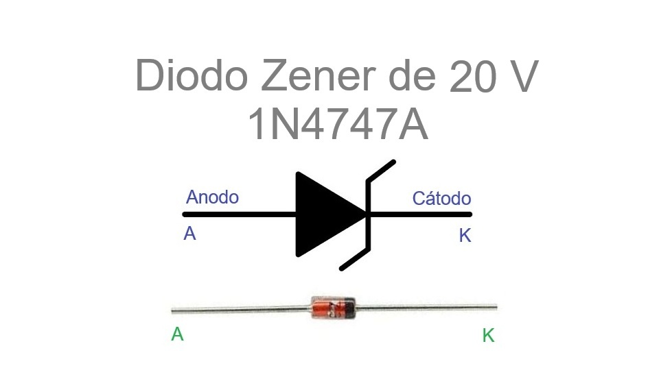 1N4747A - Diodo Zener de 20 V