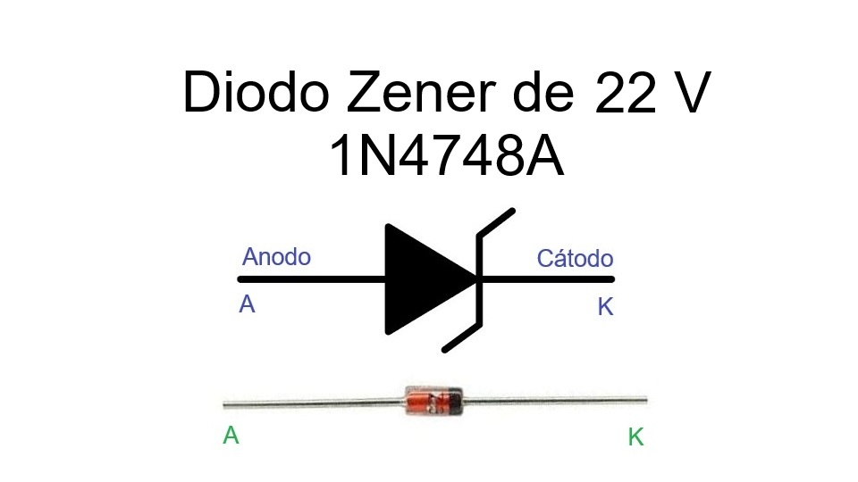 1N4748A - Diodo Zener de 22 V