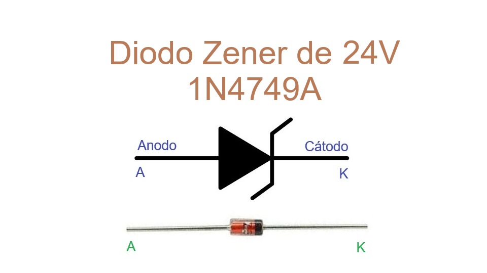 1N4749A - Diodo Zener de 24 V