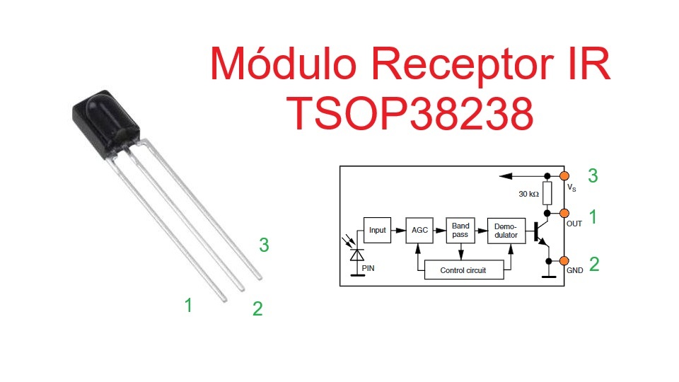 Módulo Receptor IR TSOP38238